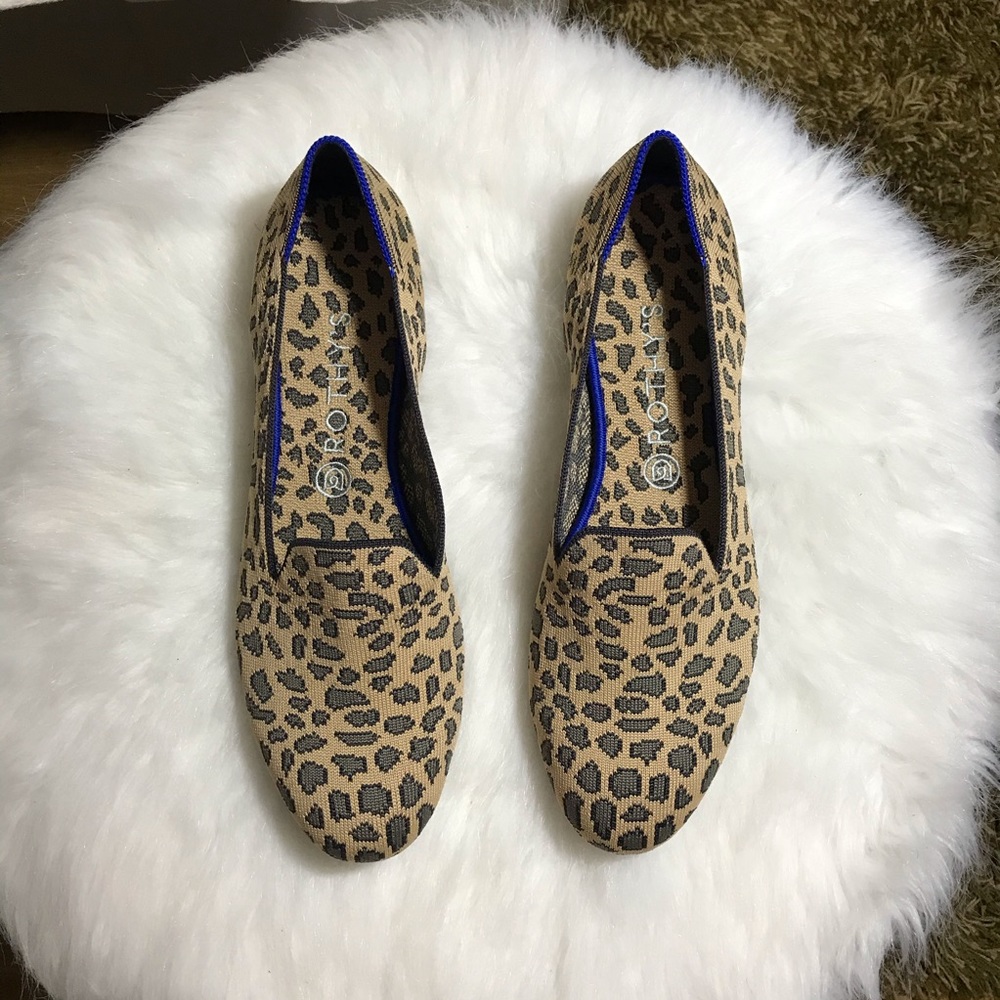 SOLD Rothy’s Leopard print Shoes Round Toe New 11W - Picture 4 of 8